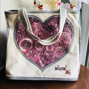 Brighton large canvass tote